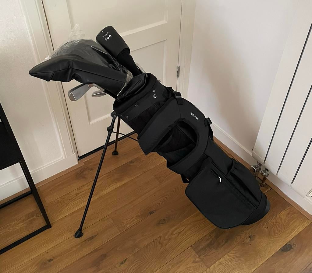 Halve golfset met 7 clubs 100 linkshandig, Sport en Fitness, Golf, Ophalen, Zo goed als nieuw, Set