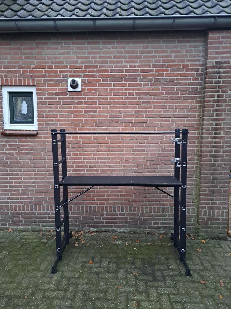 Aluminium kamersteiger multifunctionele ladder 2x6 treden, Ophalen