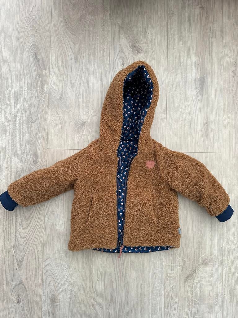 Noppies omkeerbare winterjas maat 86, Kinderen en Baby's, Babykleding | Maat 86, Zo goed als nieuw, Meisje, Jasje, Ophalen of Verzenden