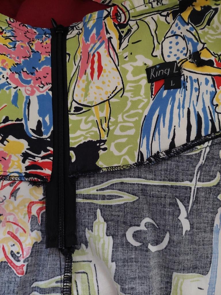 King Louie swingrok/L, Ophalen of Verzenden, Zo goed als nieuw, Blauw