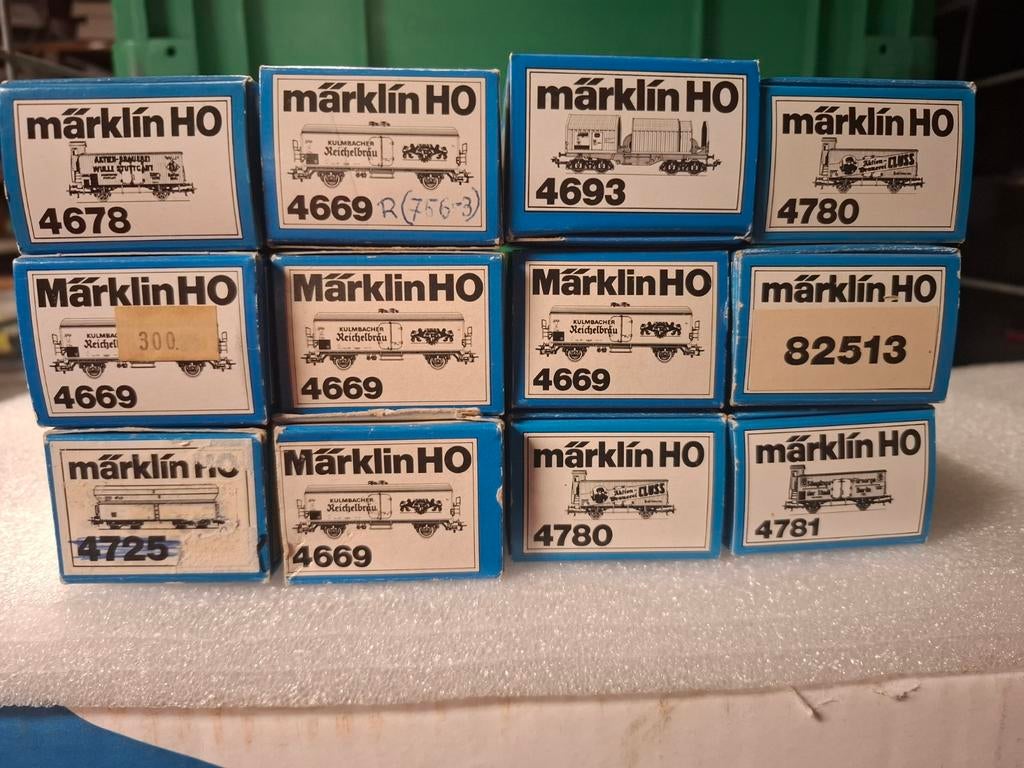 Lege marklin wagon doosjes jaren 70, Wisselstroom, Gebruikt, Wagon, Ophalen of Verzenden