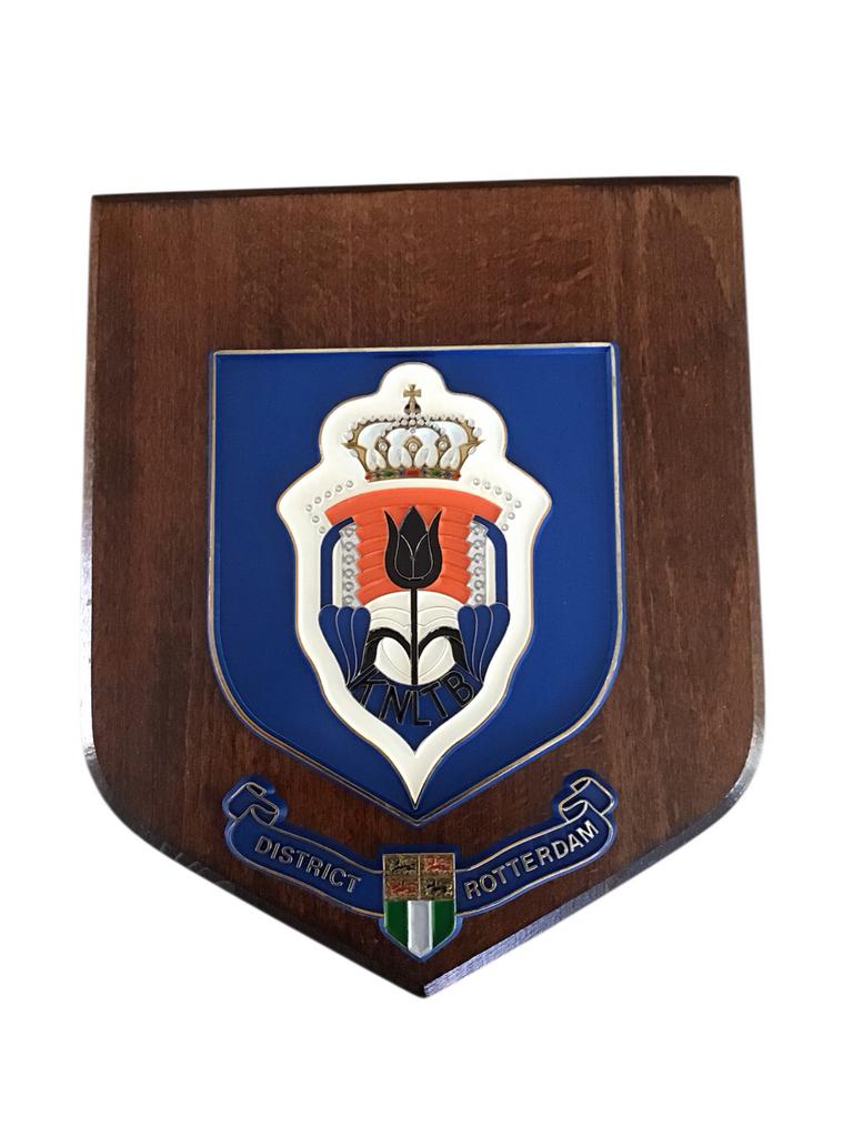 KNTLB District Rotterdam Schildje - Vintage Tennis Plaquette, Dorpsweg Spankeren, Spelendehollander, Info@spelendehollander.nl