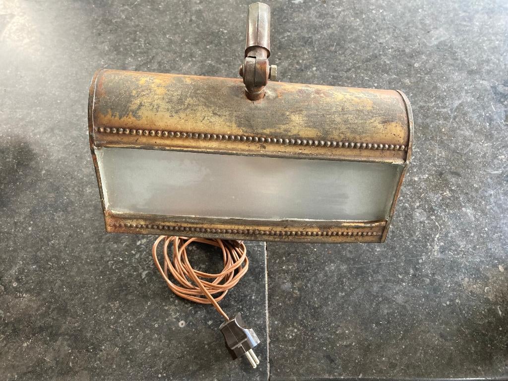 bureaulamp antiek notarislamp, Huis en Inrichting, Lampen | Tafellampen, Ophalen of Verzenden, Gebruikt, Minder dan 50 cm