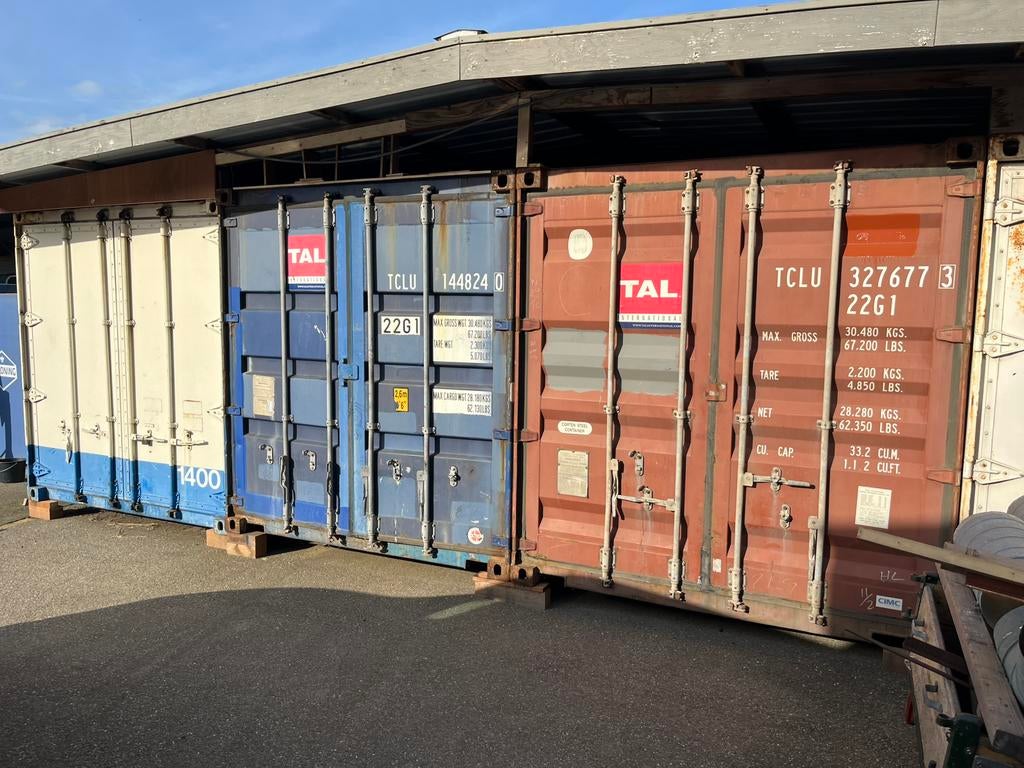 Opslagcontainer 20 ft te huur, Ophalen, Zo goed als nieuw