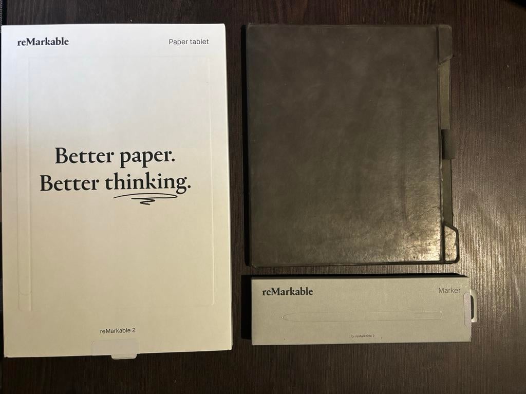 Remarkable 2 + Marker + Hoes, Remarkable, Remarkable, Ophalen of Verzenden, Zo goed als nieuw