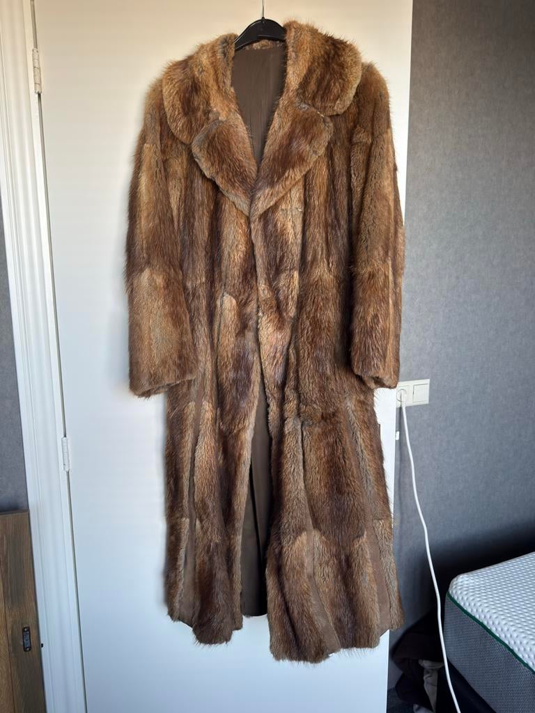 Mooie vintage bontjas, Ophalen of Verzenden, Gedragen, Maat 38/40 (M), Bruin