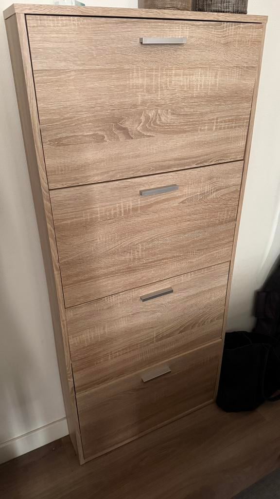 JUSK Shoe cabinet BAGENKOP 4 comp. oak, Ophalen, Zo goed als nieuw