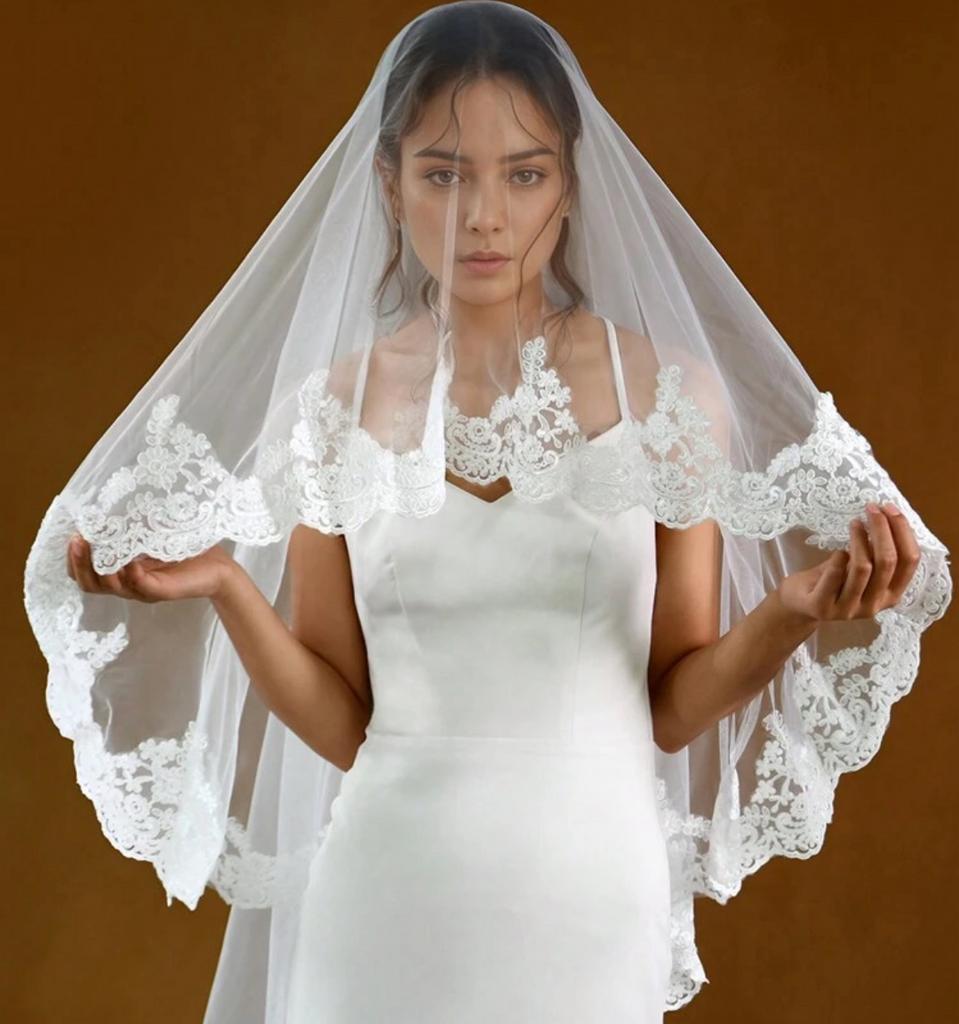 Nieuwe bruidssluier sluier wit 1,5 meter, Ophalen of Verzenden, Nieuw, Wit, Accessoires