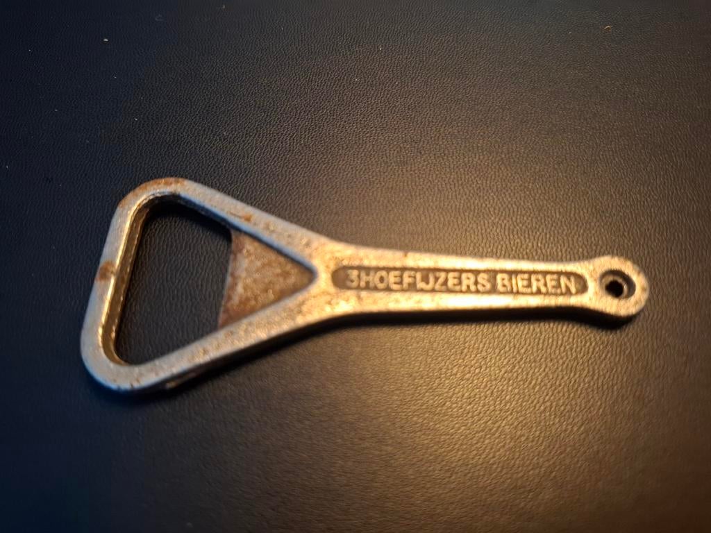 Vintage 3 Hoefijzers bieren opener Breda, Verzamelen, Biermerken, Ophalen of Verzenden, Gebruikt, Flesopener, Overige merken