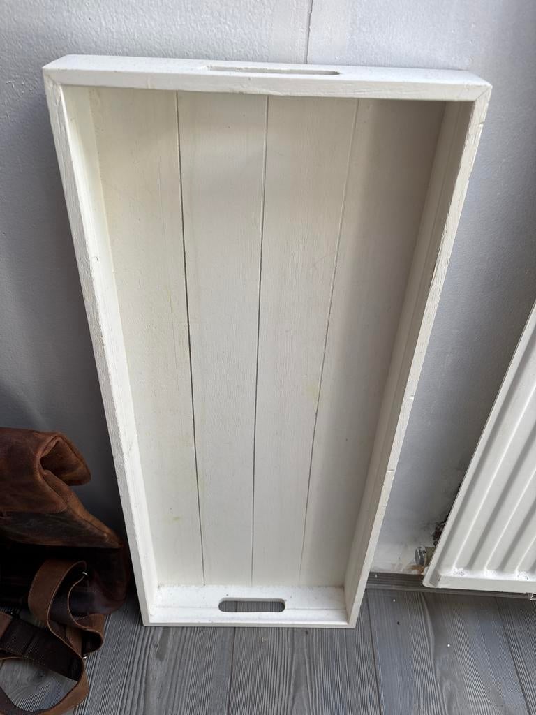 Riverdale Dienblad Wit Hout, Ophalen, Gebruikt