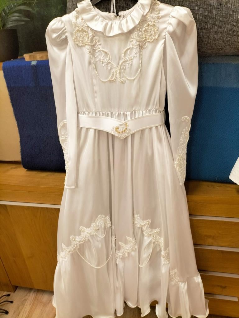 Prachtige communiejurk of bruidsmeisjesjurk, maat 134, Meisje, Ophalen of Verzenden, Zo goed als nieuw, Tuerlings bruidsmode