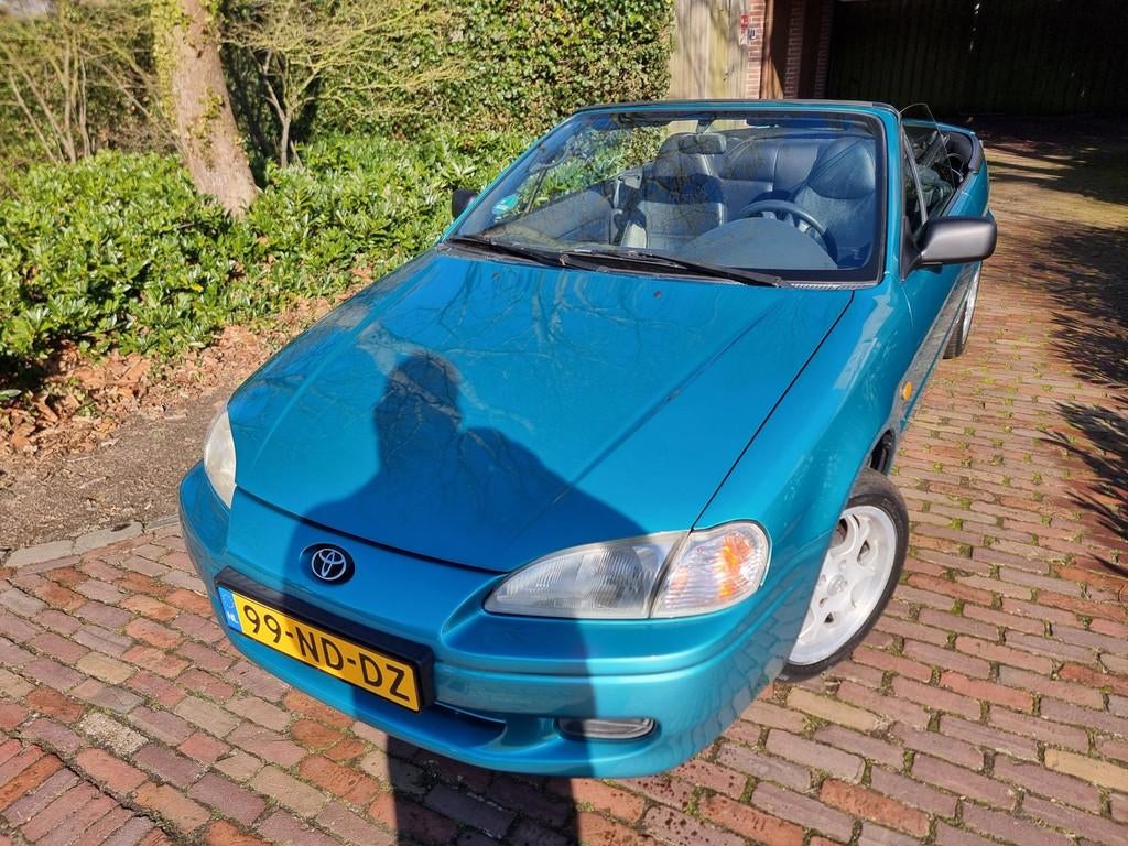 Toyota Paseo Cabrio 1.5i GT ZEER NETTE AUTO!, Auto's, 450 kg, Gebruikt, 4 cilinders, Leder