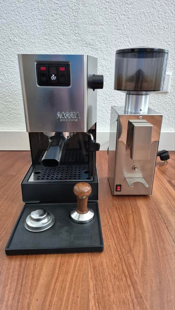 Gaggia Classic + Bezzera maler - Complete Barista Set, Witgoed en Apparatuur, Koffiezetapparaten, Gebruikt, Espresso apparaat
