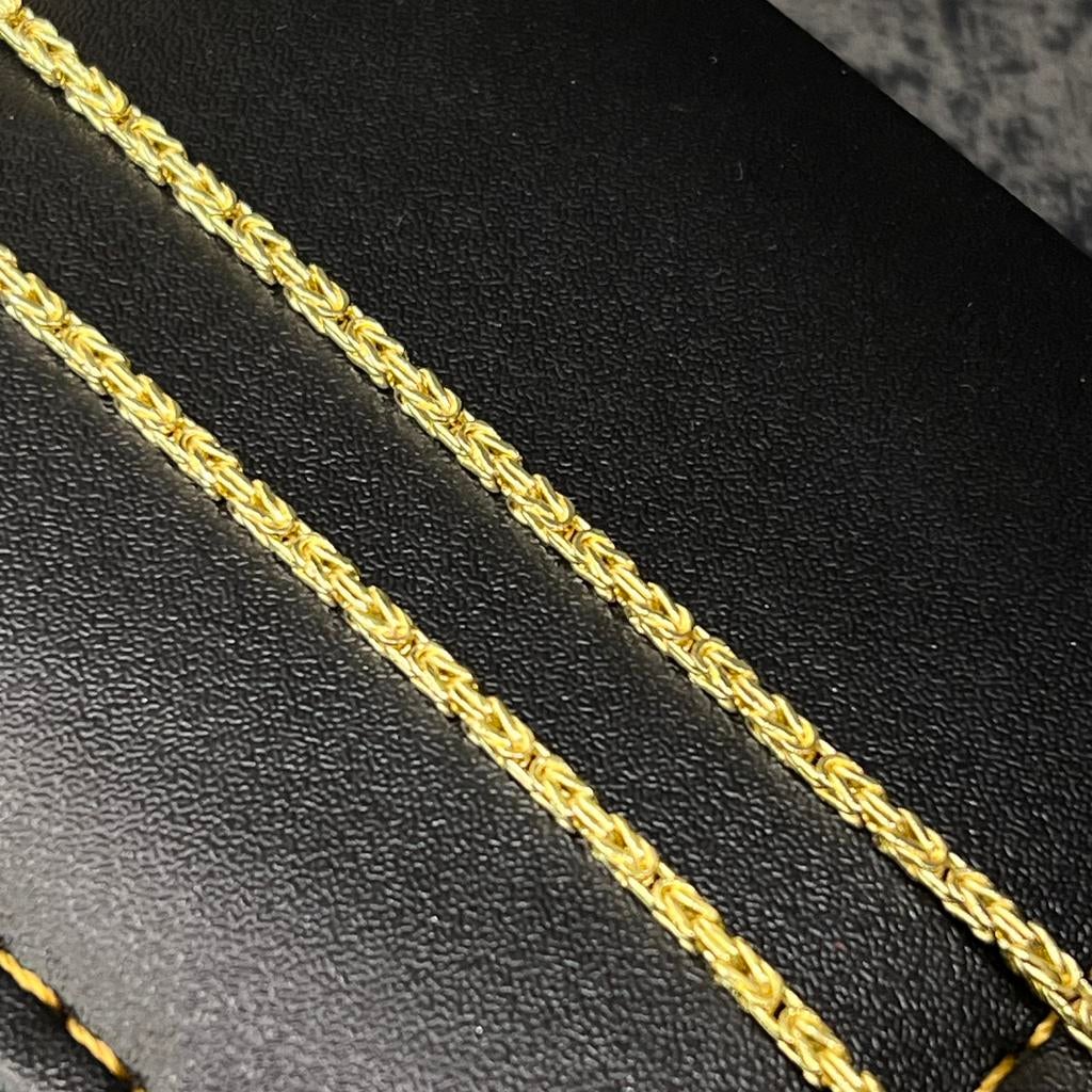 14k gouden koningsketting prachtige ketting schakel, Ophalen of Verzenden, Nieuw, Goud