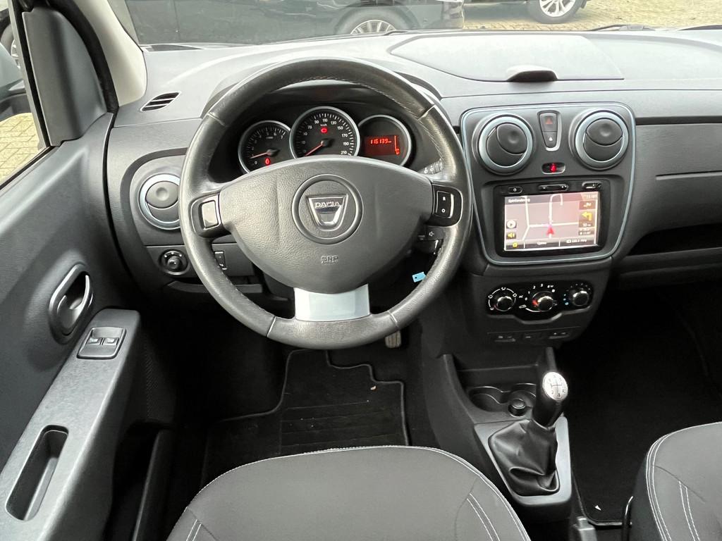 Dacia Lodgy 1.2 TCe Stepway 116PK 7Pers,Navi,Airco,Cruise,Is, Auto's, Dacia, Voorwielaandrijving, Stof, Gebruikt, Origineel Nederlands