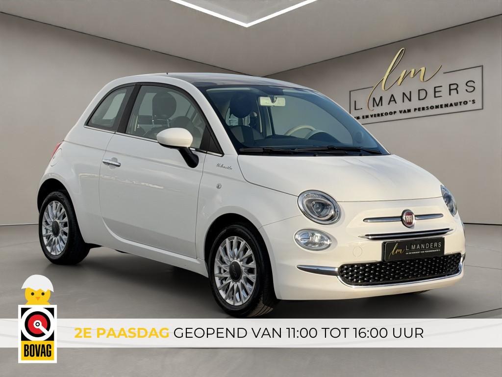 Fiat 500 1.0 Hybrid Dolcevita 2022 WIT | Apple CarPlay | Cli, Gebruikt, Euro 6, 4 stoelen, Leder en Stof