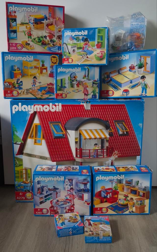 Playmobil groot huis + alle kamers – NIEUW (ongeopend), Ophalen of Verzenden, Nieuw, Complete set