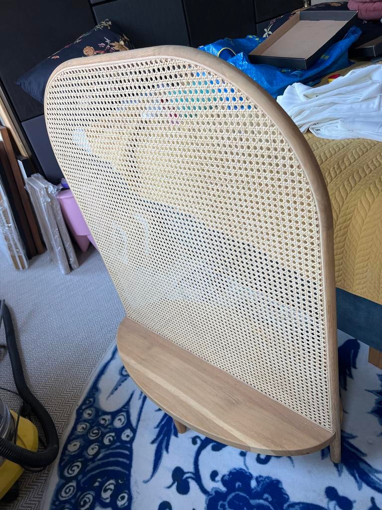 Bolia Four kamerscherm - Rotan met eikenhout, Huis en Inrichting, Woonaccessoires | Kamerschermen, Ophalen, Zo goed als nieuw