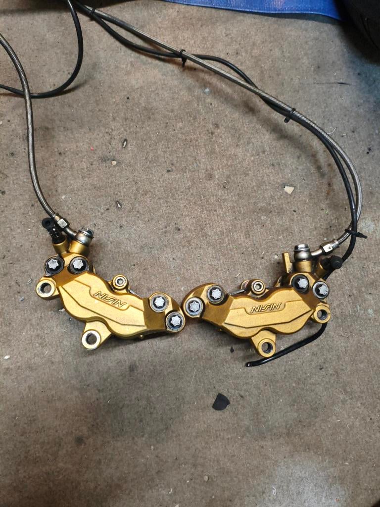 NISSIN 4-zuiger radiale monoblock remklauwen (set), Ophalen of Verzenden