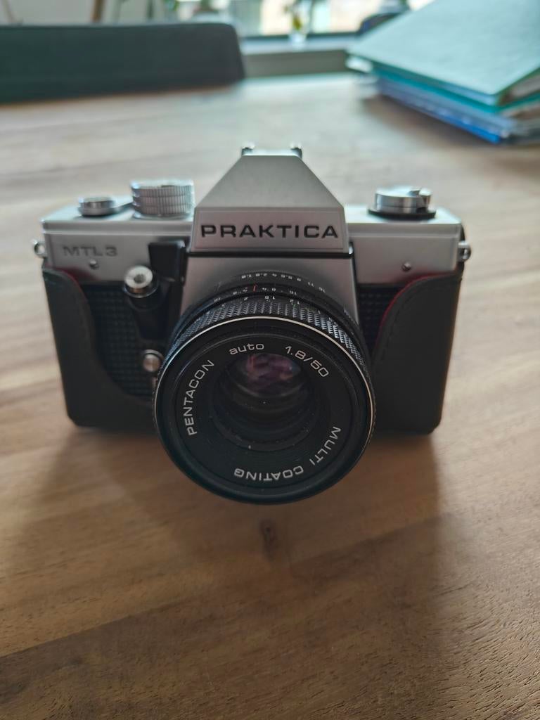 Praktica MTL3 Analoge Spiegelreflexcamera met Pentacon lens, Audio, Tv en Foto, Fotocamera's Analoog, Ophalen of Verzenden, Gebruikt