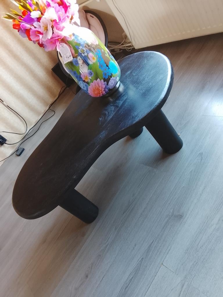 Salontafel organisch japandi, 100 tot 150 cm, Zo goed als nieuw, Minder dan 50 cm, Rechthoekig