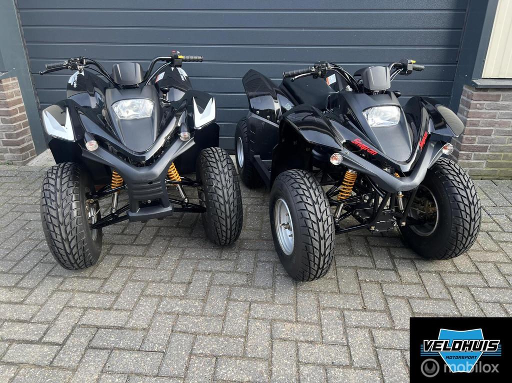2x smc 100cv quad. Met vooruit / achteruit Grizzly, Motoren, Smc, Bedrijf, Smc, 100 cc