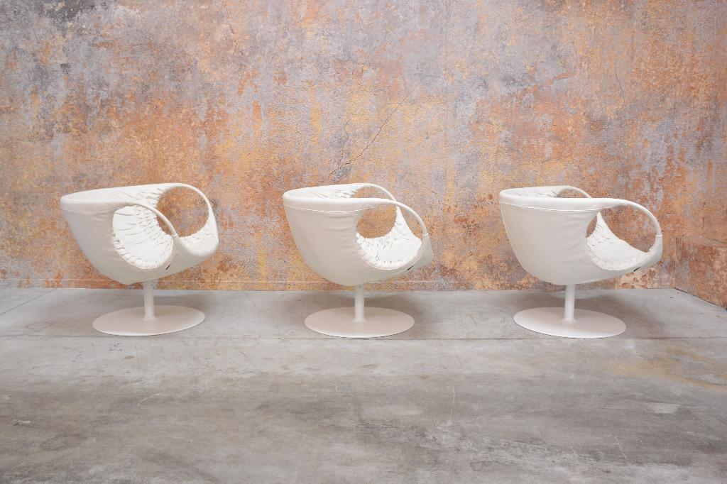 ZGAN exclusieve  Moroso Smock design draaifauteuils, Moroso, 75 tot 100 cm, Ophalen of Verzenden, Zo goed als nieuw