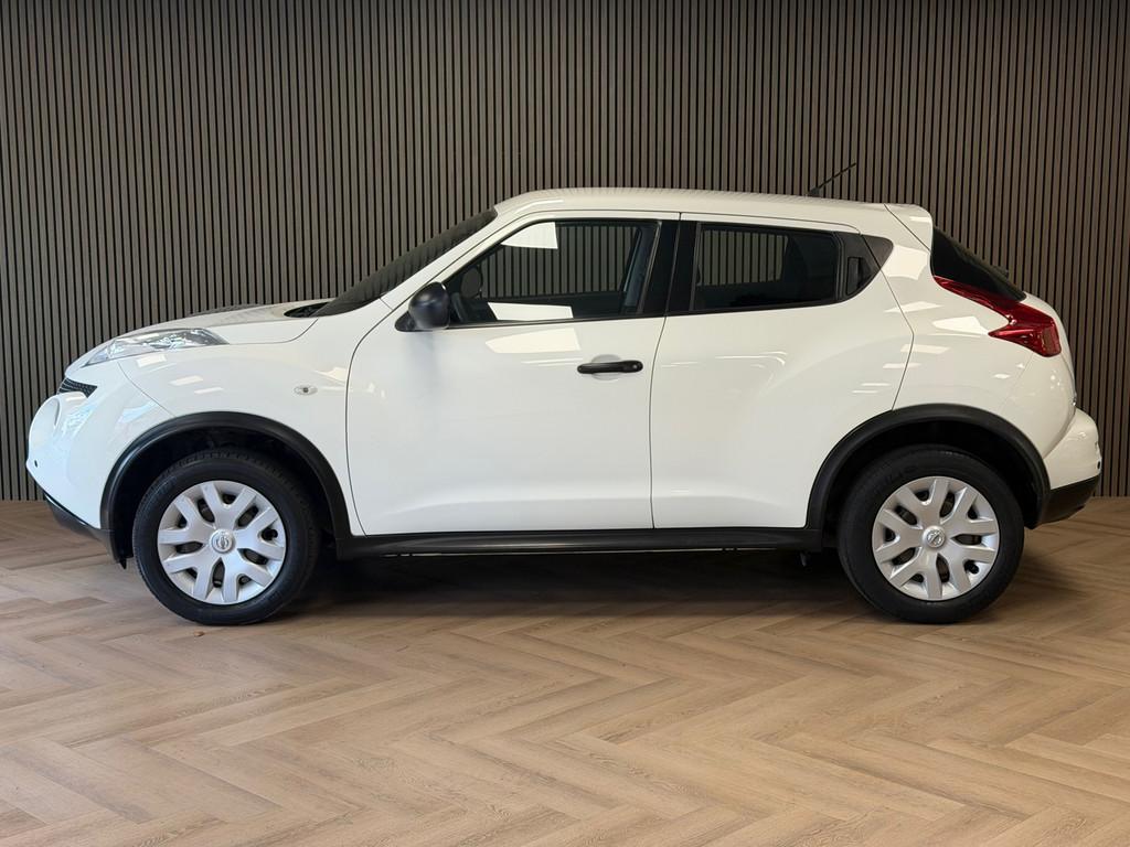 Nissan Juke 1.6 Acenta MEDIASCHERM PDC AIRCO DASHCAM, Voorwielaandrijving, Euro 5, Stof, 4 cilinders