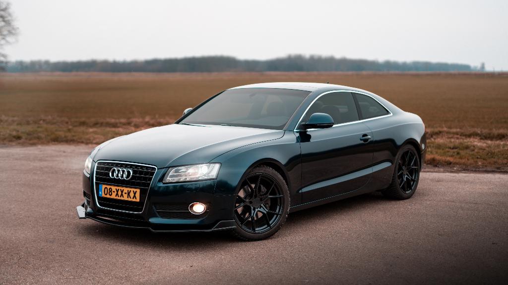 Audi A5 3.2 FSI 195KW Coupe Multitronic 2007 Blauw, Auto's, Bruin, USB, 1700 kg, 750 kg