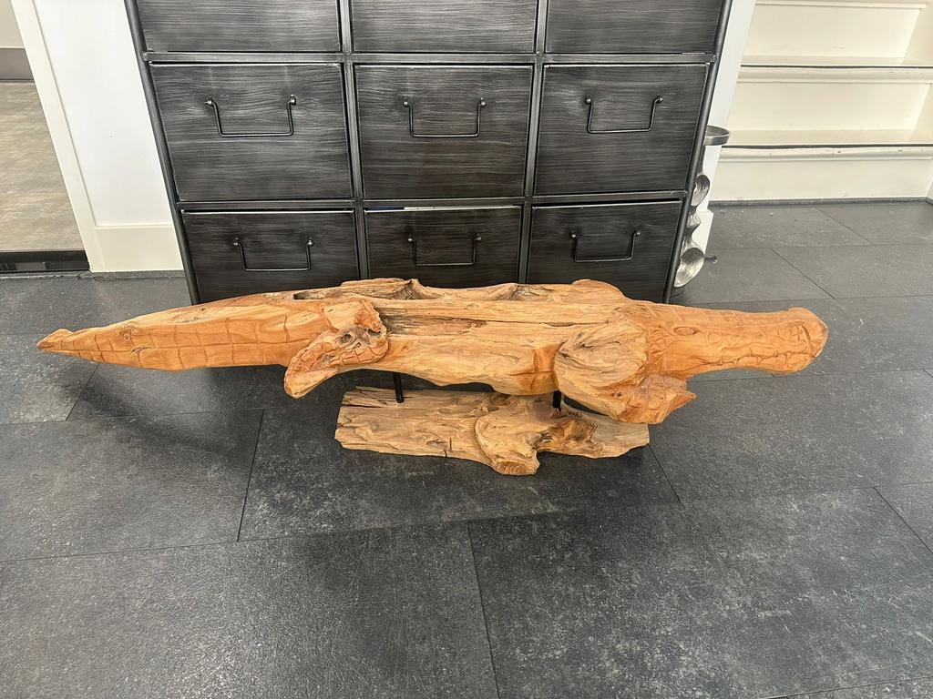 Rofra home handgemaakte houten krokodil, Ophalen, Zo goed als nieuw, 50 mm of meer, Balk