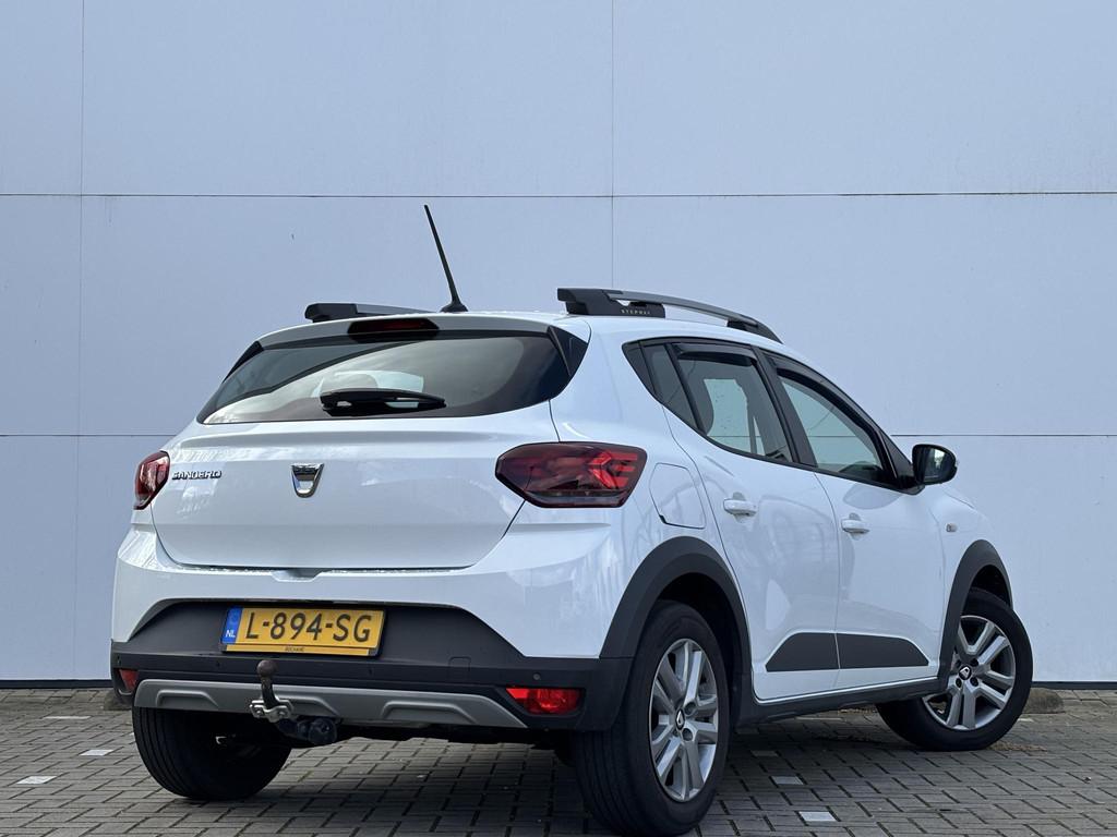 Dacia Sandero Stepway 1.0 TCe 100 Bi-Fuel Comfort | Trekhaak, Voorwielaandrijving, Met garantie (alle), 610 kg, Wit