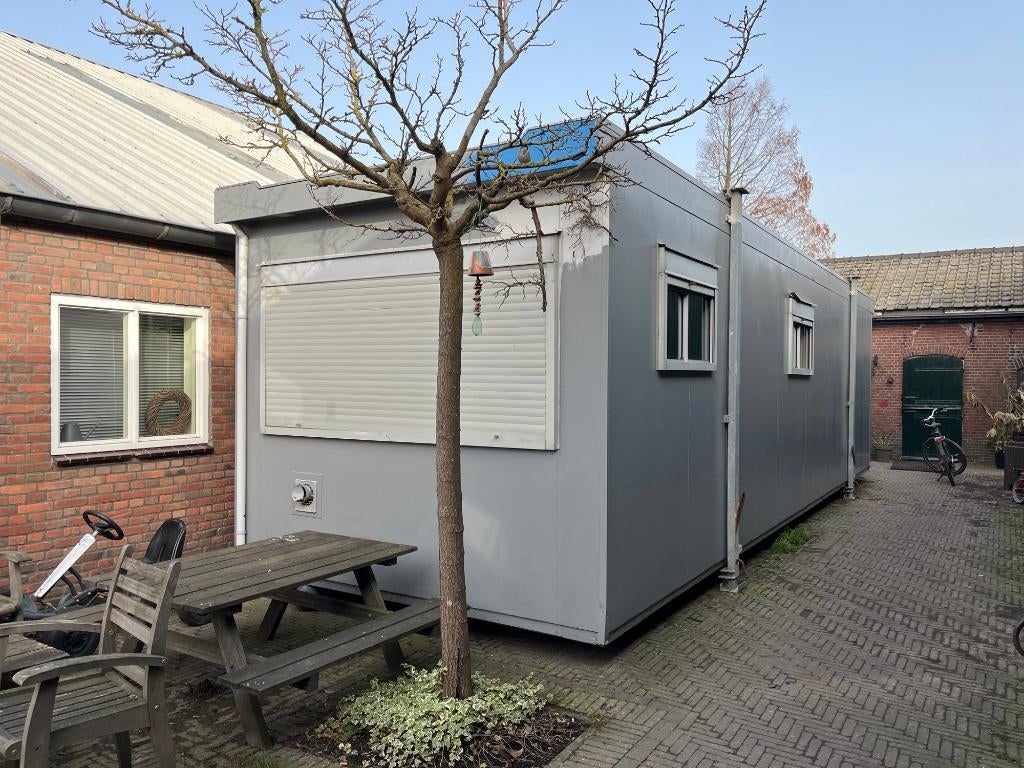 Woonunit 10x3 met airco, 4 kamers en 4 bedden