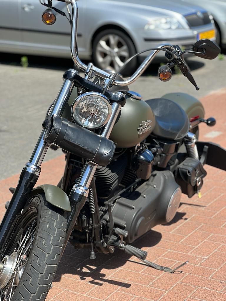 Harly davidson  street bob maat groen, 1600 cc, Chopper, Particulier, LED Verlichting