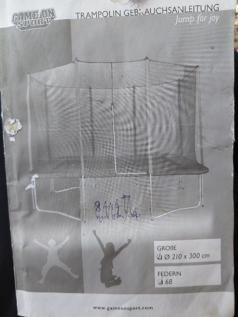 Trampoline, Ophalen, Gebruikt