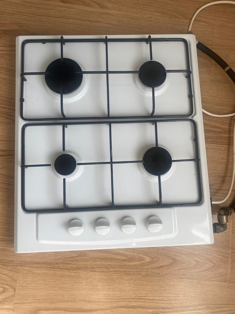 Gasstel 4 pits, Zo goed als nieuw, Gas, Vrijstaand, 4 kookzones