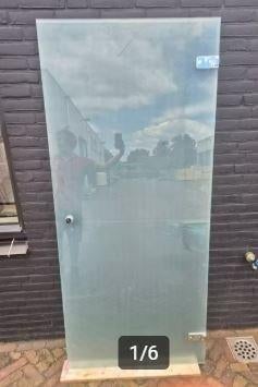 Partij glazen deur binnendeur douchedeur 201x89 cm ( 708 ), Doe-het-zelf en Verbouw, Deuren en Horren, Ophalen, Gebruikt, 120 cm of meer