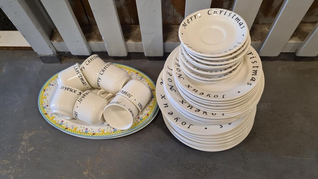 Kerst servies ., Diversen, Kerst, Ophalen of Verzenden, Gebruikt