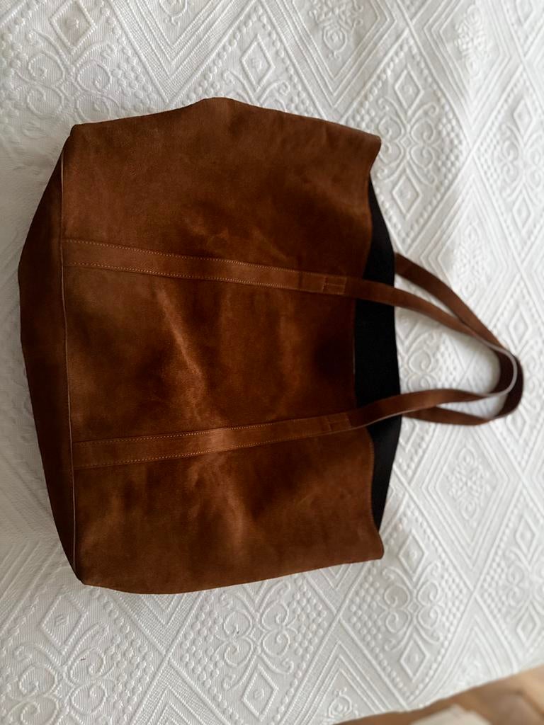 Hode paris suede tas nieuw, Ophalen of Verzenden, Zo goed als nieuw
