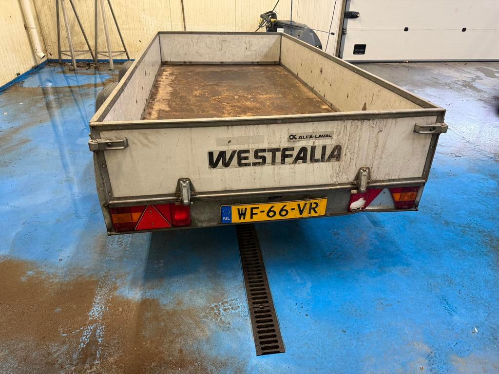 Aanhangwagen Westfalia tandemasser, Ophalen, Gebruikt