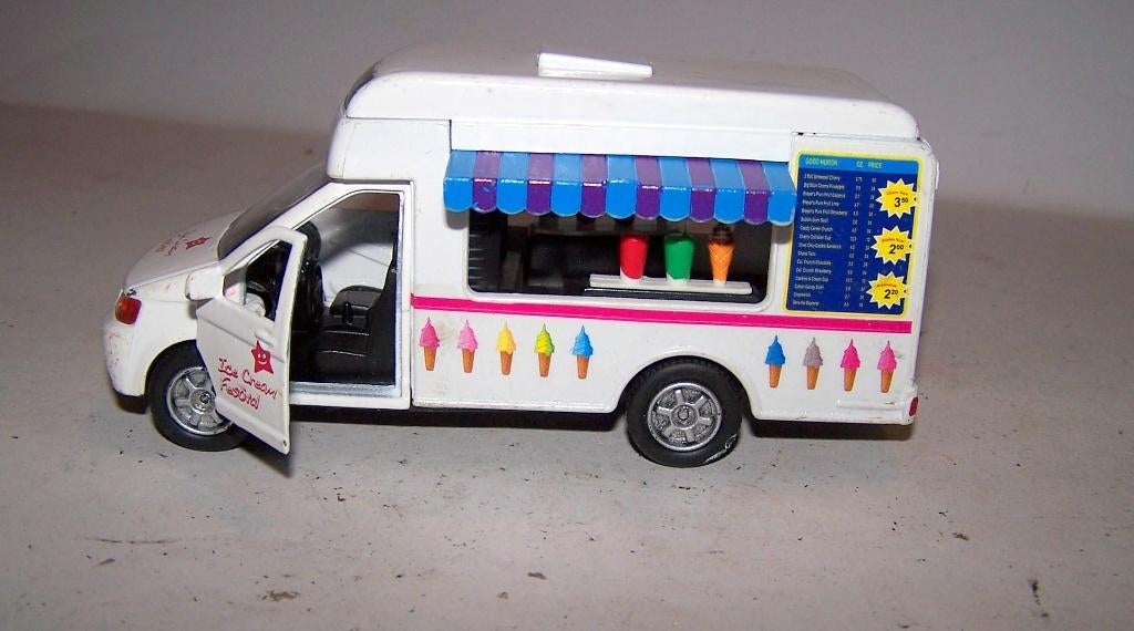 Prachtig model Ice Cream Festival Truck. Diecast. L. 14 cm., Ophalen of Verzenden, Nieuw, Bus of Vrachtwagen, Overige merken