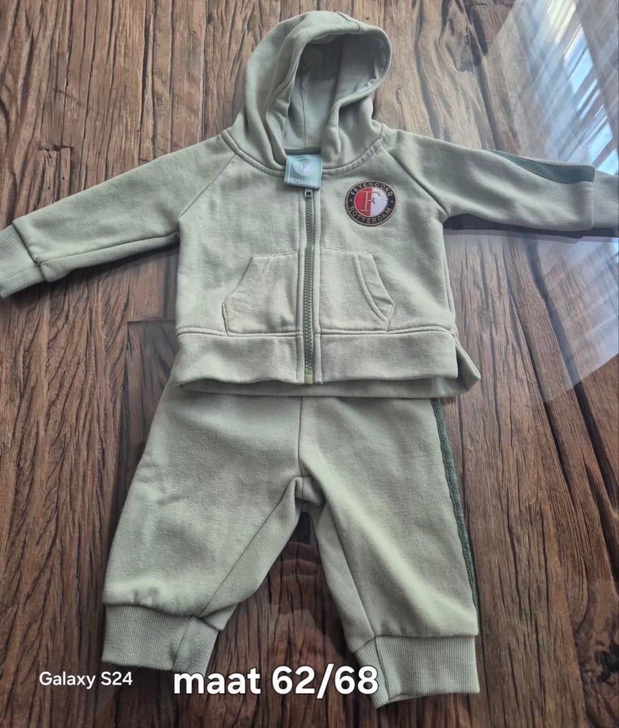 Feyenoord trainingspakje maat 62/68, Gebruikt, Jongetje of Meisje, Ophalen of Verzenden, Setje