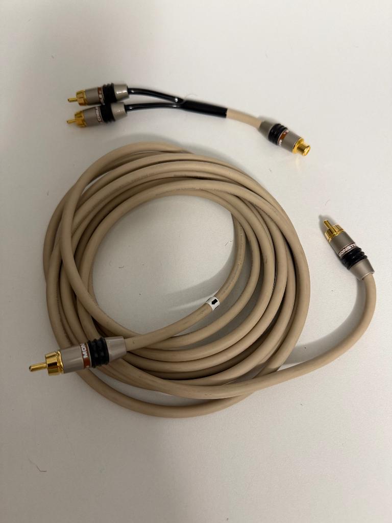 Moster subwoofer kabel, Ophalen of Verzenden, Zo goed als nieuw, 2 tot 5 meter, Luidsprekerkabel