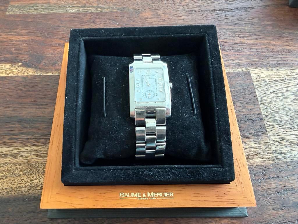 Baume & Mercier Hampton quartz horloge, Overige merken, Staal, Gebruikt, Staal