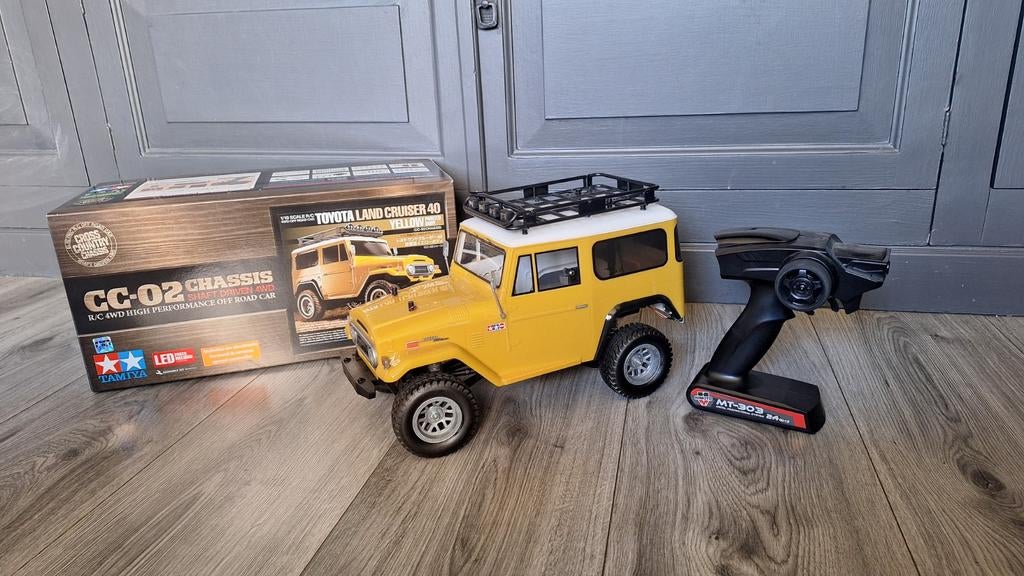 tamiya toyota landcruiser, Ophalen of Verzenden, Zo goed als nieuw, Auto onroad