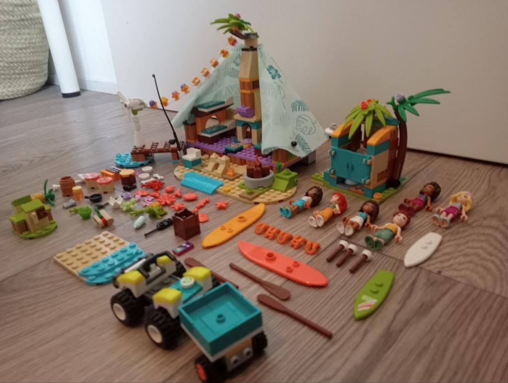 Lego Friends clamping + reddingsbrigade, Ophalen of Verzenden, Zo goed als nieuw