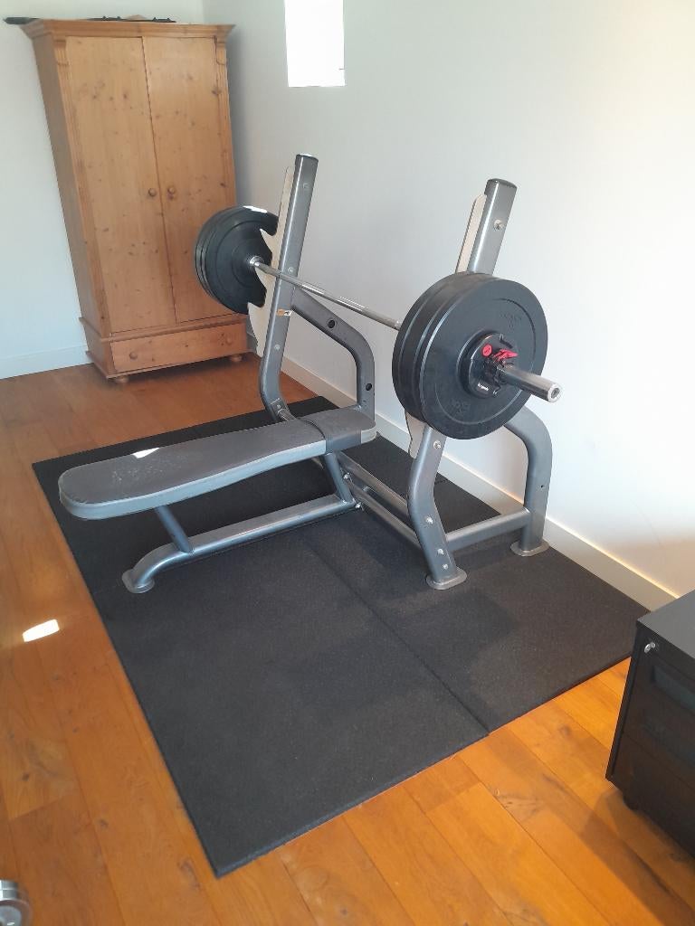 Drukbankje Halterbank Bankdrukbank Drukbank merk Olympia, Sport en Fitness, Fitnessmaterialen, Ophalen, Zo goed als nieuw, Benen