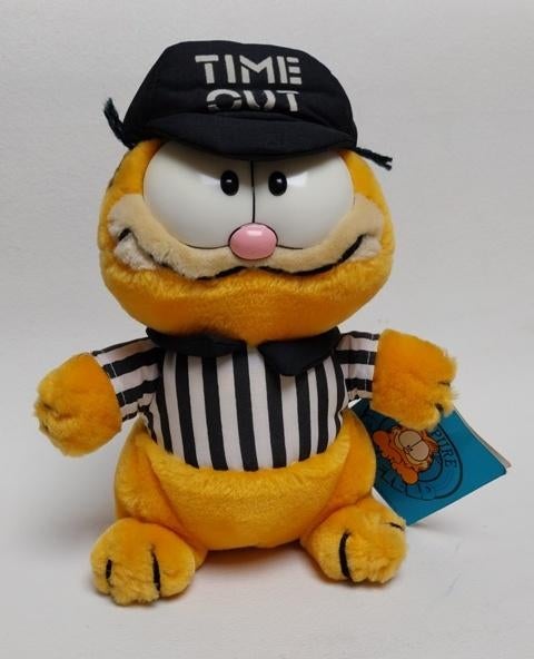 Vintage Garfield "Time Out" Referee, Verzamelen, Stripfiguren, Ophalen of Verzenden, Garfield, Zo goed als nieuw, Beeldje of Figuurtje