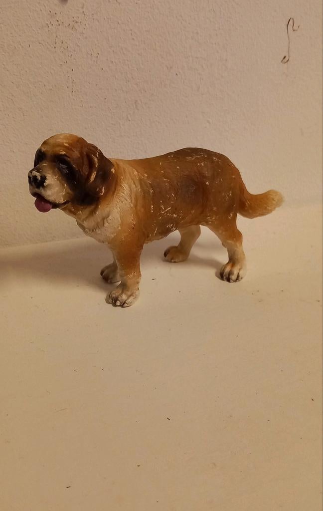 Schleich sint-bernard 16307, Ophalen of Verzenden, Zo goed als nieuw, Hond of Kat, Beeldje of Figuurtje