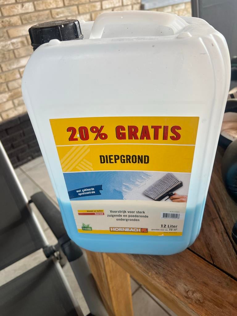 HORNBACH Diepgrond Voorstrijk 5 Liter, Overige kleuren, Nieuw, Ophalen of Verzenden, Verf