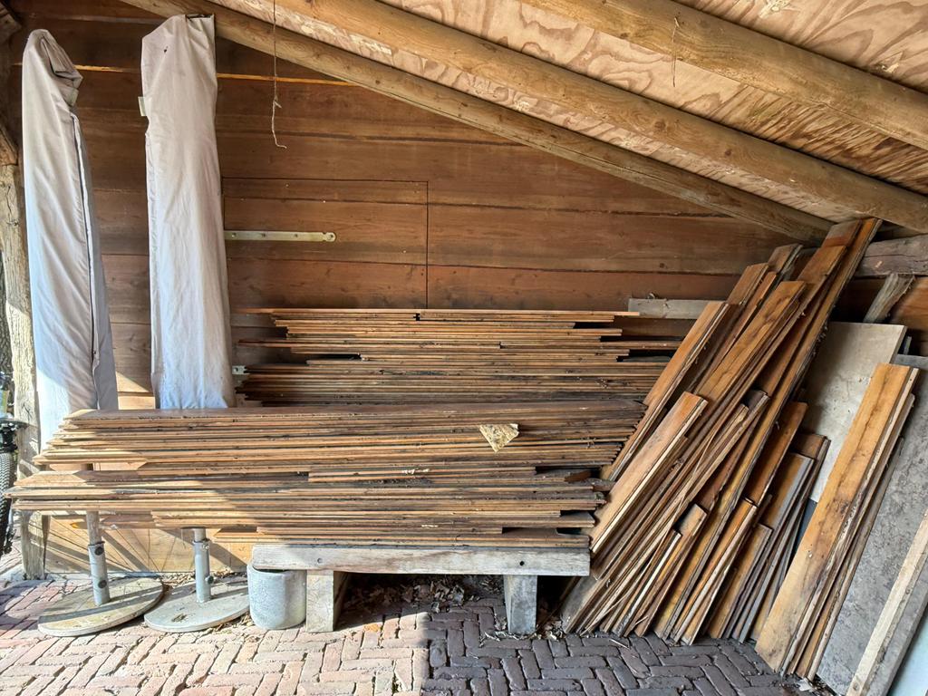 Massief eiken vloerdelen - Diverse lengtes en breedtes, Doe-het-zelf en Verbouw, Vloerdelen en Plavuizen, Ophalen, Gebruikt, Vloerdelen of -planken
